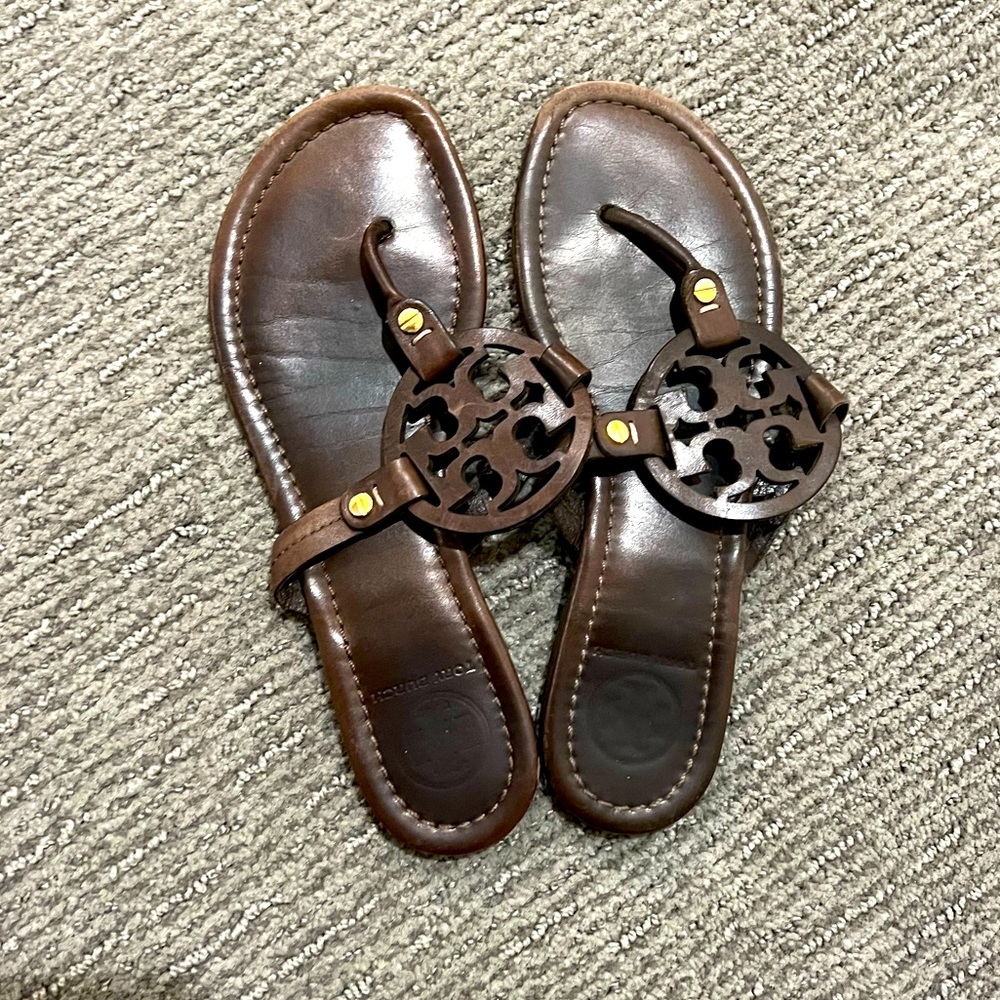 Tory Burch Miller sandals, sz 7.5, good used condition